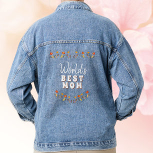 Weltbeste Mama Blume Blumenmüttertag Jeansjacke