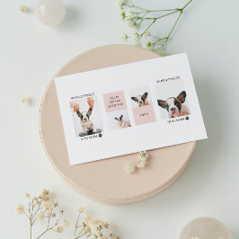 Weltbeste Mama für Hunde | Collage Foto | Pastellr Magnetkarte