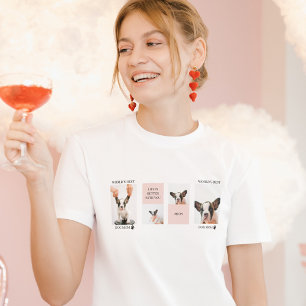 Weltbeste Mama für Hunde   Collage Foto   Pastellr T-Shirt