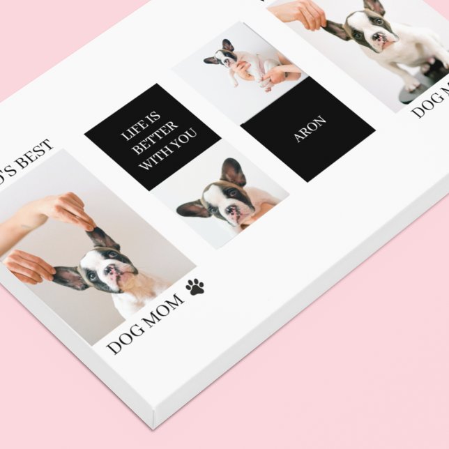 Weltbeste Mama für Hunde | Foto für Sammelhunde Leinwanddruck (Von Creator hochgeladen)