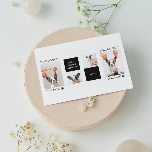 Weltbeste Mama für Hunde | Foto für Sammelhunde Magnetkarte (Von Creator hochgeladen)