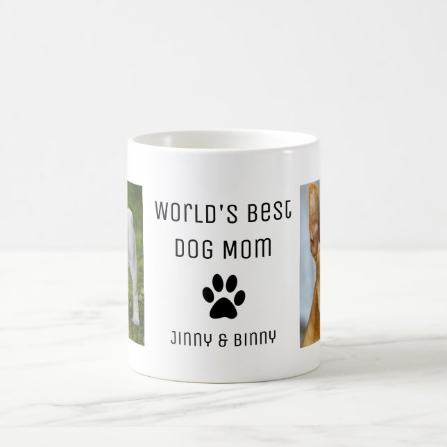Weltbeste Mama für Hunde, kundenspezifisches Foto  Kaffeetasse (Mittel)