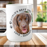 Weltbeste Mama für Hunde Personalisiert 2 Bilder f Kaffeetasse<br><div class="desc">Die beste Mama der Welt ... Überraschen Sie Ihre Lieblings-Hund-Mama in diesem Muttertag , Weihnachten oder ihren Geburtstag mit dieser super niedlichen, maßgeschneiderten Foto-Tasse. Passen Sie diese Tasse mit den Lieblingshunden Ihres Hundes an, und nennen Sie es. Doppelseitig - Sie können verschiedene Fotos auf jeder Seite oder auf der gleichen...</div>
