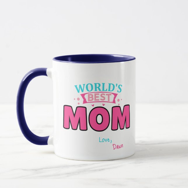 Weltbeste Mama-Kaffee-Tasse - maßgeschneidertes Ge Tasse (Links)