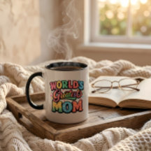 Weltbeste Mama, Muttertagsgeschenk, Retro-Typograf