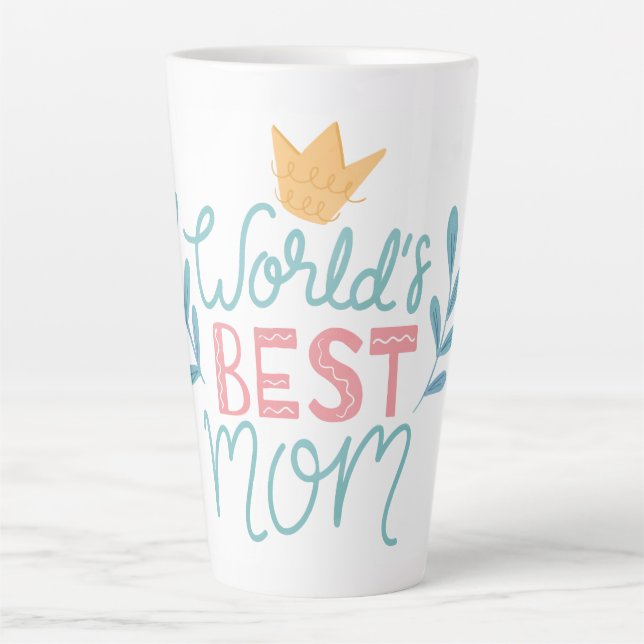 Weltbeste Mama | Muttertagskaffee Milchtasse (Vorderseite)