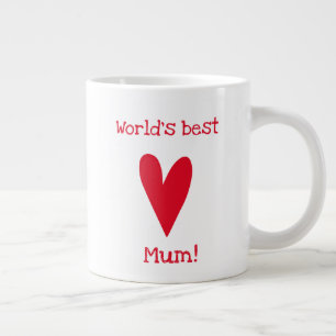 Weltbeste Mama Rotherzmüttertag Jumbo-Tasse