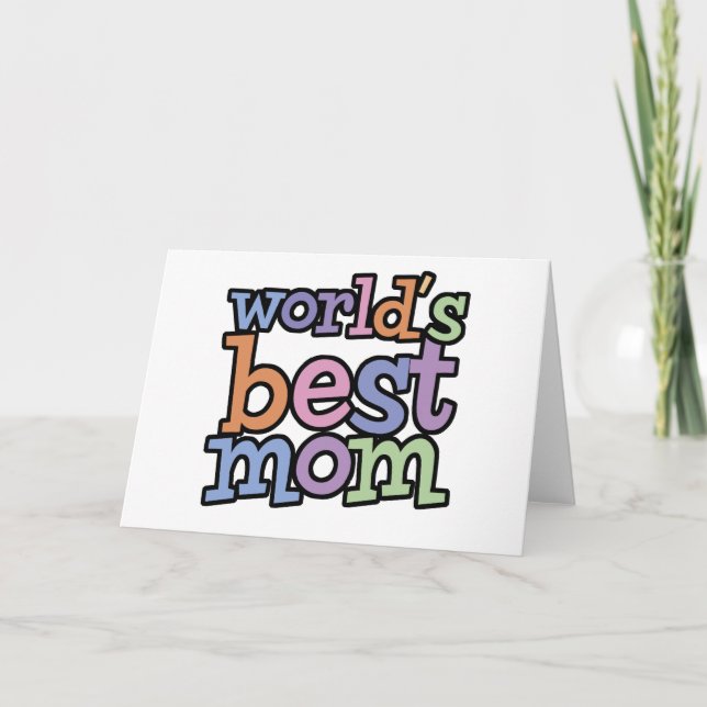 Weltbeste Mama-T - Shirts u. Geschenke Karte (Vorderseite)