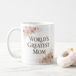 Weltbeste-Mama-Tasse | Florale Keramik-Kaffeetasse Kaffeetasse