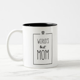 Weltbeste Mama-Tasse, Muttertagsgeschenk Zweifarbige Tasse