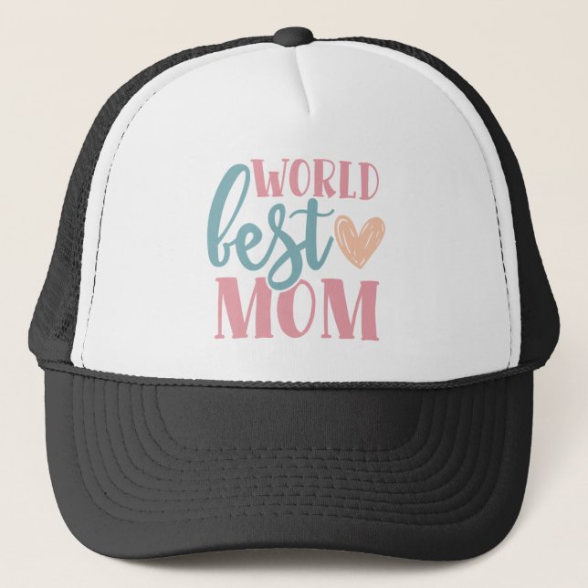 Weltbeste Mama Truckerkappe (Vorderseite)
