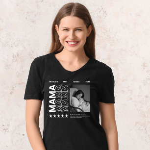 Weltbeste Mama-Typografie und individuelles Foto T-Shirt