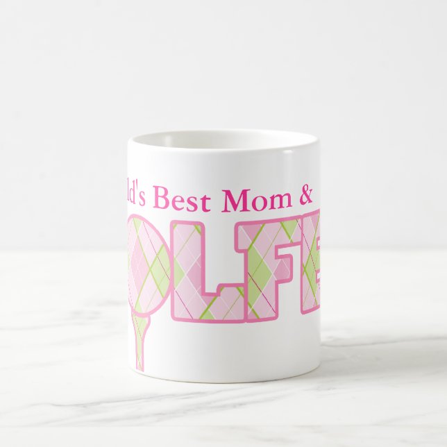 Weltbeste Mama und Golfer-Spaß beim Golfen mit ros Tasse (Mittel)