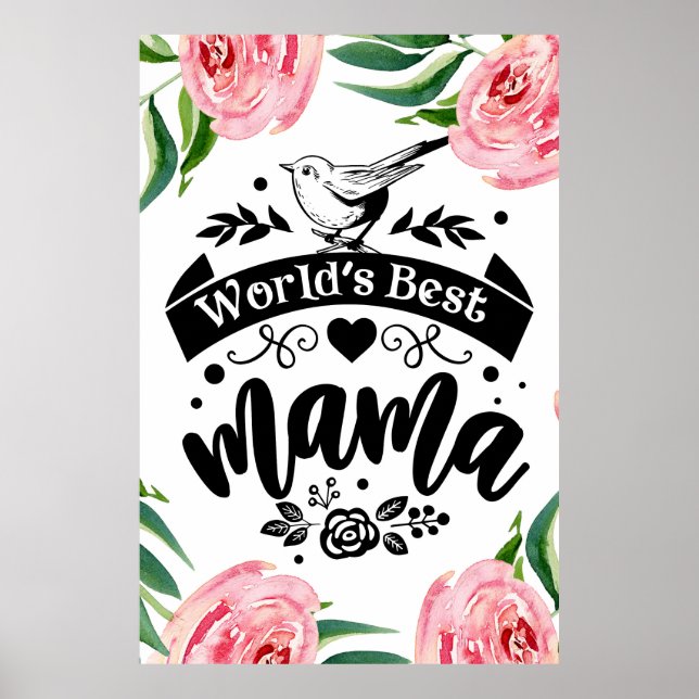 Weltbeste Mamposter Poster (Vorne)