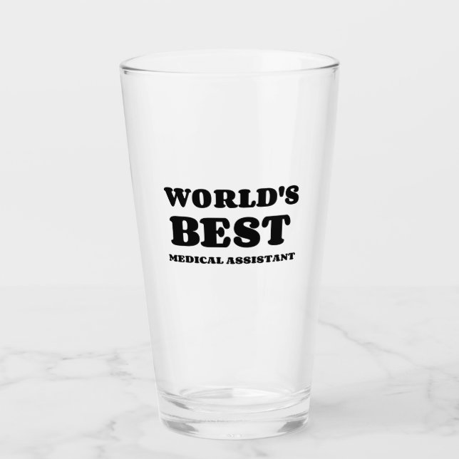 WELTBESTE MEDIZINISCHE HILFE GLAS (Vorderseite)