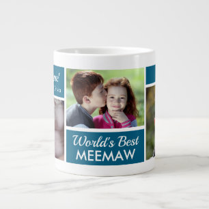 Weltbeste Meemaw-Foto-Collage Riesentasse Jumbo-Tasse