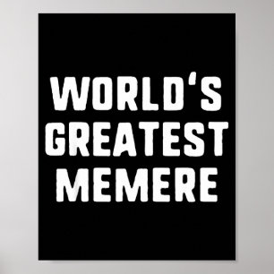 Weltbeste Memere Lustige Familie Poster
