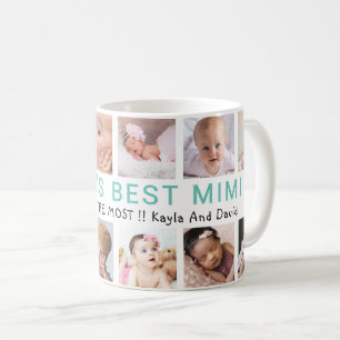 Weltbeste Mimi Enkelkinder 12 Foto-Collage Kaffeetasse