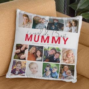 Weltbeste Mumie Fotocollage Kissen