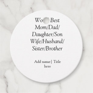 Weltbeste Mutter Ehemann Ehefrau Papa Tochter Sohn Geschenkanhänger