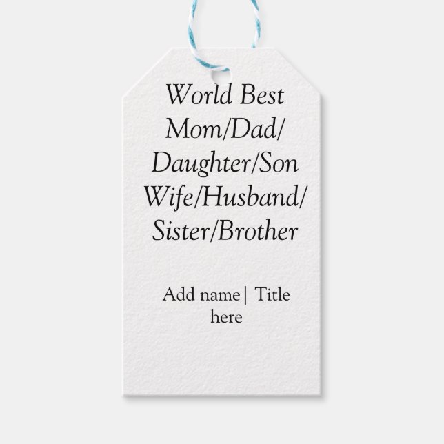 Weltbeste Mutter Ehemann Ehefrau Papa Tochter Sohn Geschenkanhänger (Vorderseite)