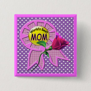 Weltbeste Mutter-Knöpfe Button