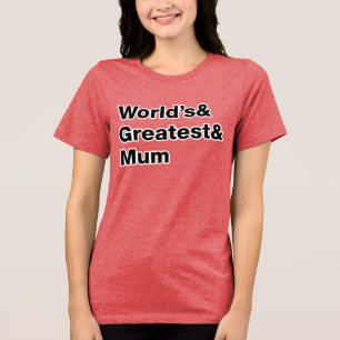 Weltbeste Mutter Tri-Blend Shirt