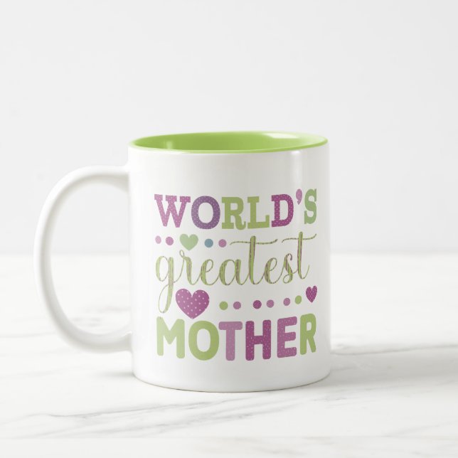 Weltbeste Mutter Zweifarbige Tasse (Links)