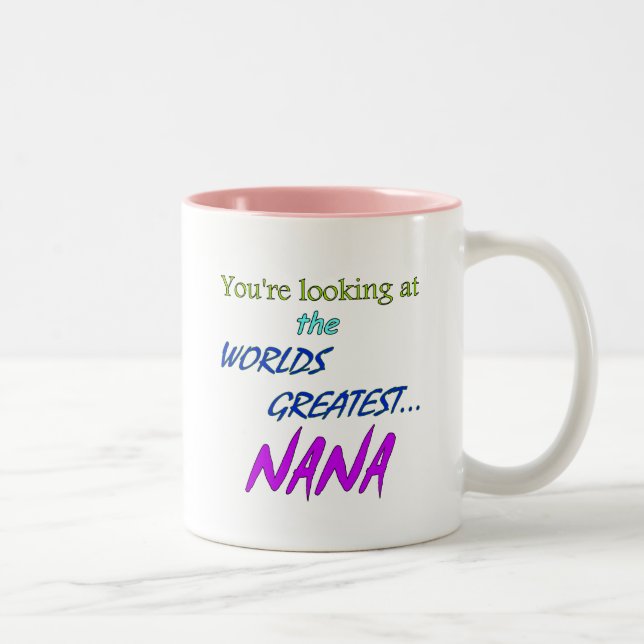 Weltbeste Nana Zweifarbige Tasse (Rechts)