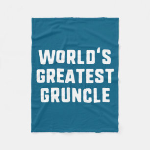 Weltbeste Ncle Lustige Familie Langarmshirt  Fleecedecke