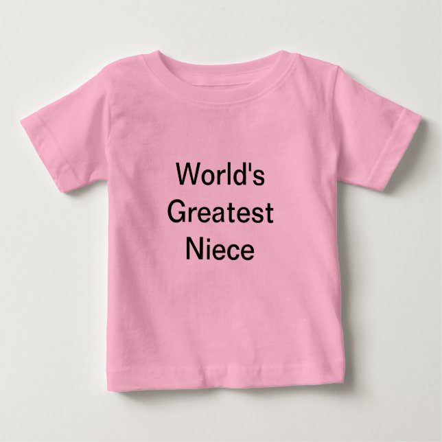 Weltbeste Nichte - Onkel Baby T-shirt (Vorderseite)