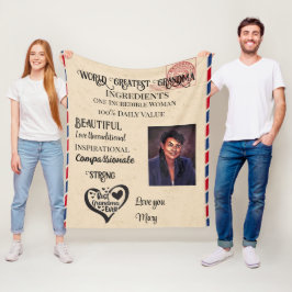 WeltBeste Oma Fleece Blanket