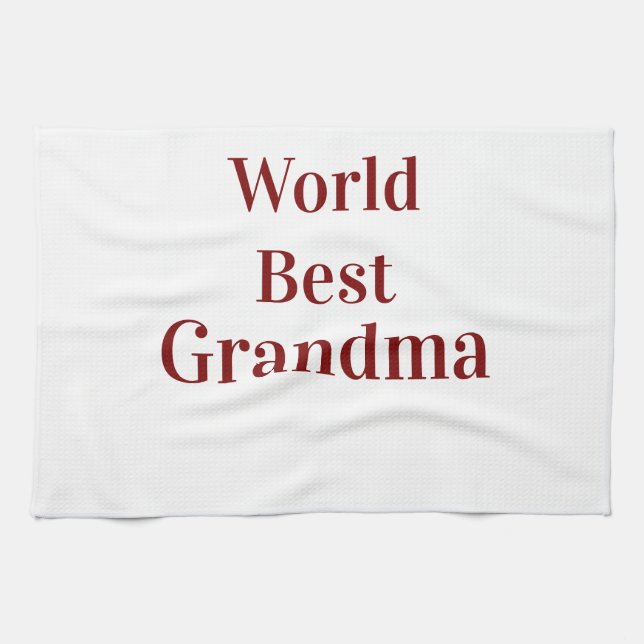 Weltbeste Oma Großmutter Großeltern pink n Geschirrtuch (Horizontal)