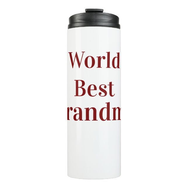 Weltbeste Oma Großmutter Großeltern rosa n Thermosbecher (Vorderseite)