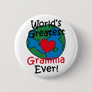Weltbeste Oma Herz Button