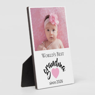Weltbeste Oma seit Jahr Foto Cute Fotoplatte