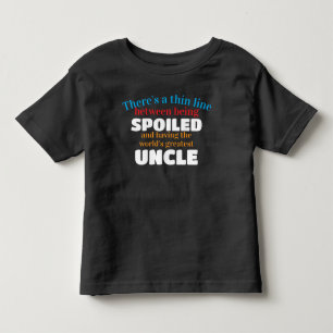 Weltbeste Onkel gegen verwöhntes Baby Kleinkind T-shirt