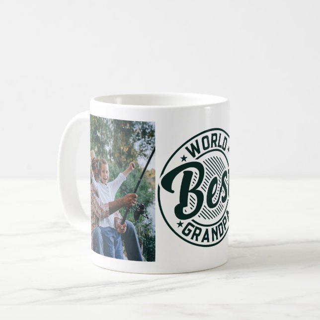 Weltbeste Opa-Foto-Tasse Kaffeetasse (Vorderseite Links)