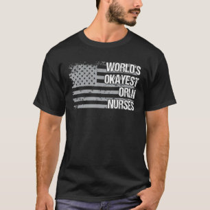 Weltbeste Orln Nurse American USA Flag Men Wo T-Shirt