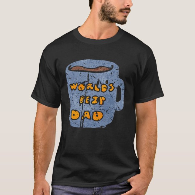 Weltbeste Papa Father's Day  Pocket Mug T-Shirt (Vorderseite)