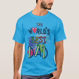 Weltbeste Papa-Typografie doodle cool moderne T-Shirt