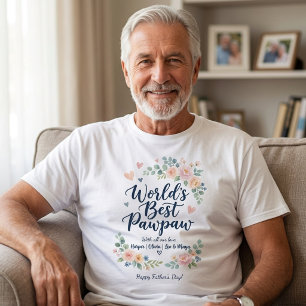Weltbeste Papaya Benutzerdefinierte Enkel-Namen Fl T-Shirt