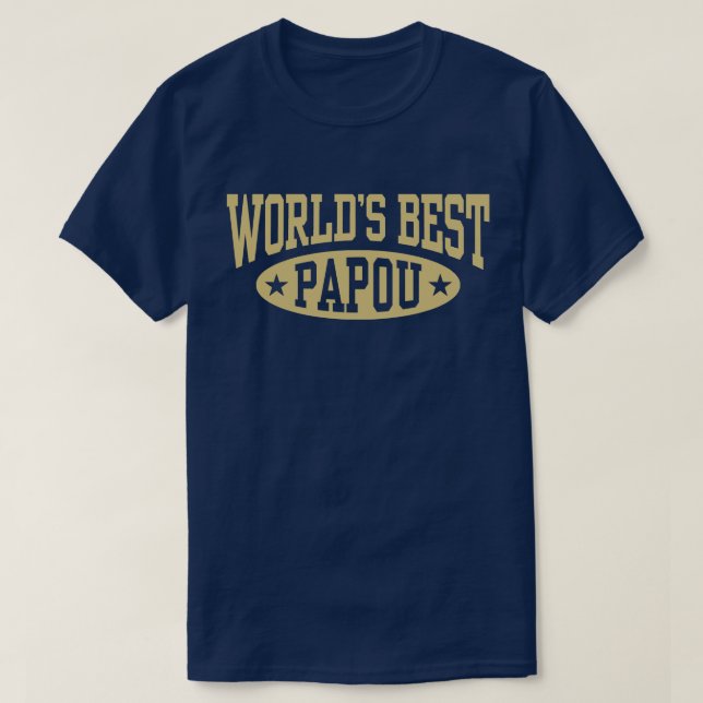 Weltbeste Papou T-Shirt (Design vorne)