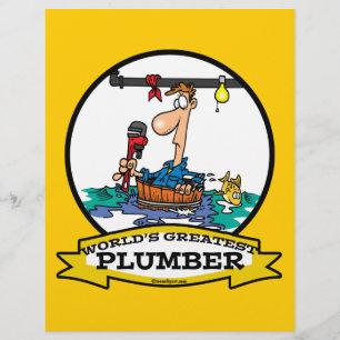WELTBESTE PLUMBER IV CARTOON FLYER