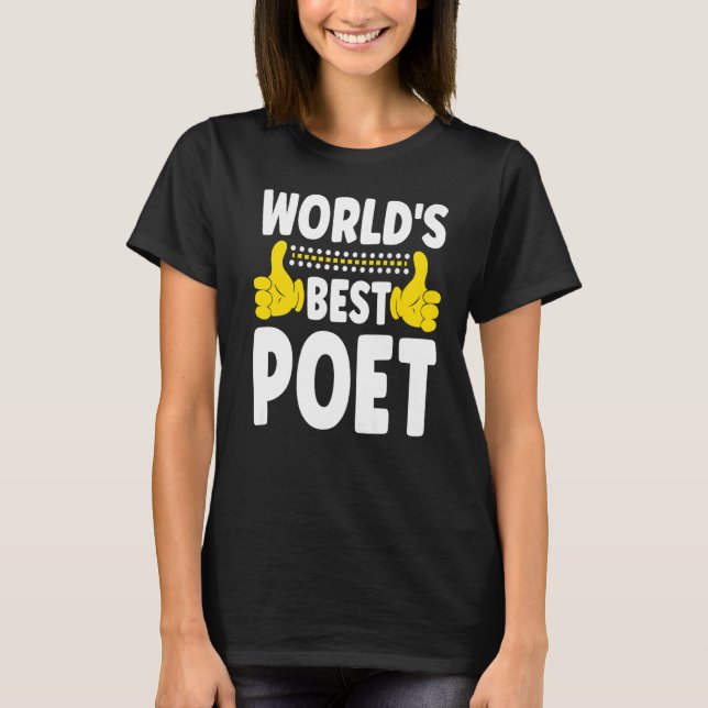Weltbeste Poet-Jobtitel-Poet T-Shirt (Vorderseite)