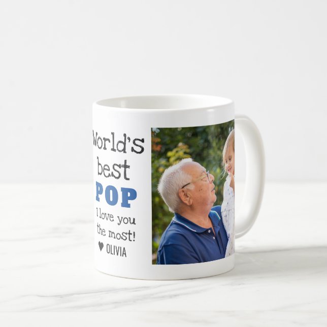 Weltbeste Pop-Liebe für 2 Foto Kaffeetasse (VorderseiteRechts)