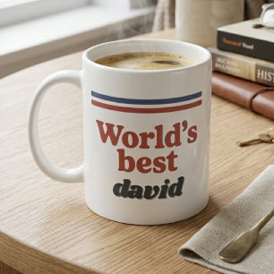 Weltbeste Retro-70er-Jahr-Schrift-Typografie Kaffeetasse