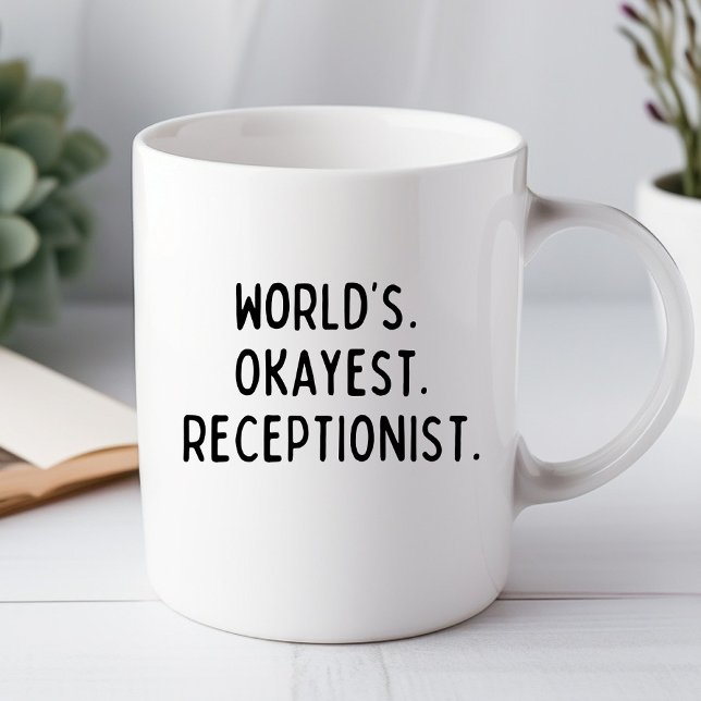 Weltbeste Rezeptionistin Funny Office-Tasse Tasse (Von Creator hochgeladen)