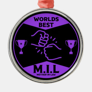 Weltbeste Schwiegermutter Ornament Aus Metall