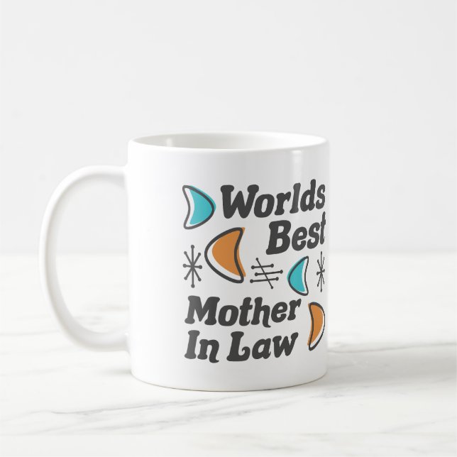 Weltbeste Schwiegermutter Retro Kaffeetasse (Links)